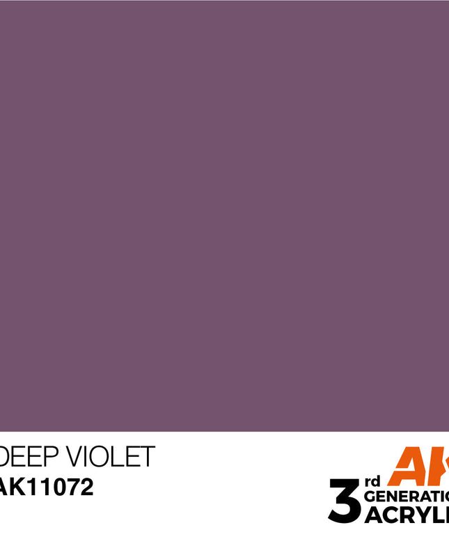AK ACRYLIC AK11072 Deep Violet intense 17ml