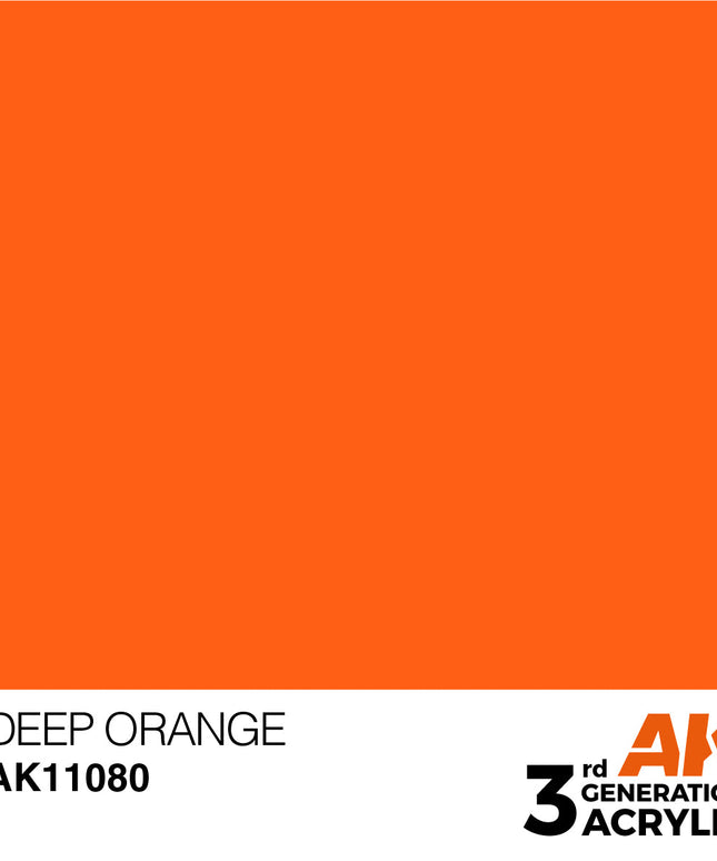 AK ACRYLIC AK11080 Deep Orange 17ml
