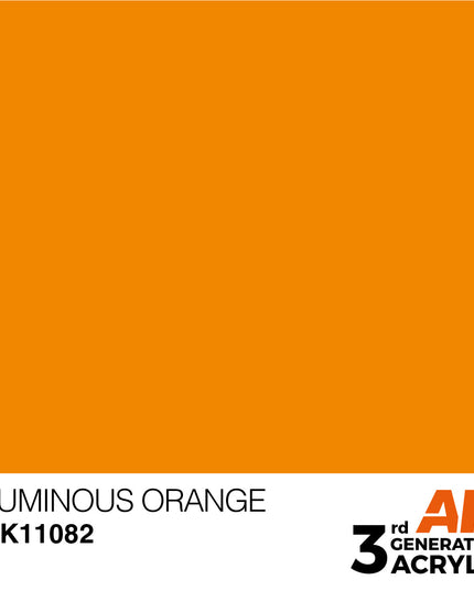 AK ACRYLIC AK11082 Luminous Orange 17ml