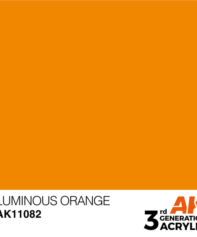 AK ACRYLIC AK11082 Luminous Orange 17ml