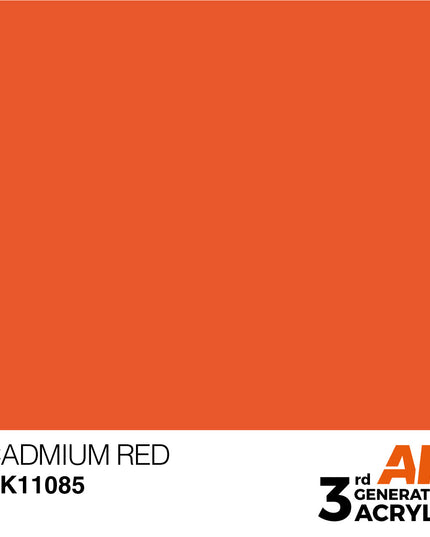 AK ACRYLIC AK11085 Cadmium Red 17ml