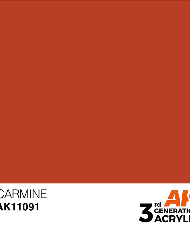 AK ACRYLIC AK11091 Carmine 17ml