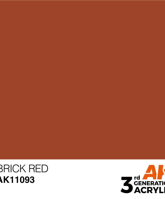 AK ACRYLIC AK11093 Brick Red 17ml