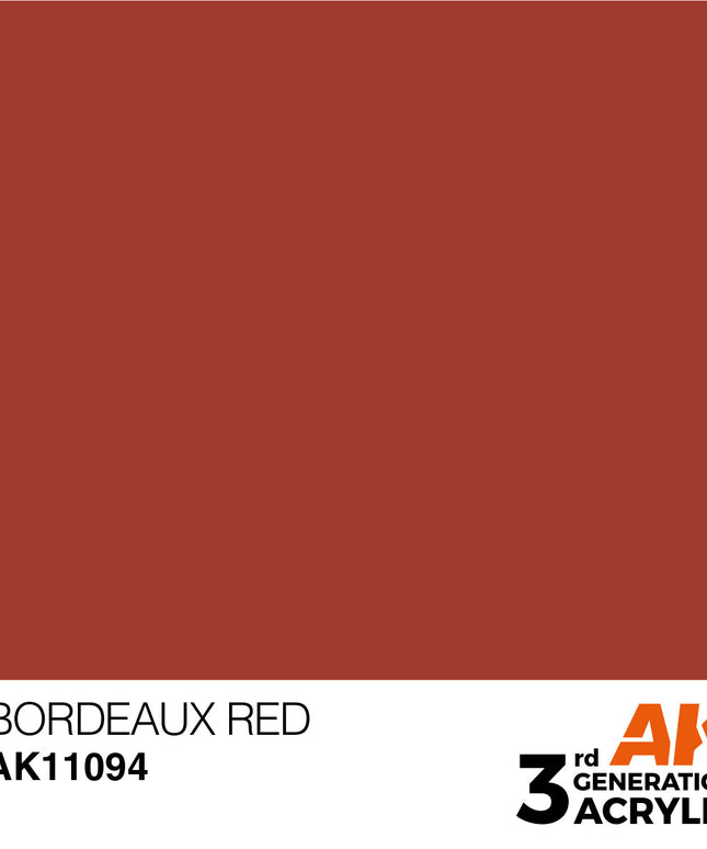 AK ACRYLIC AK11094 Bordeaux Red 17ml