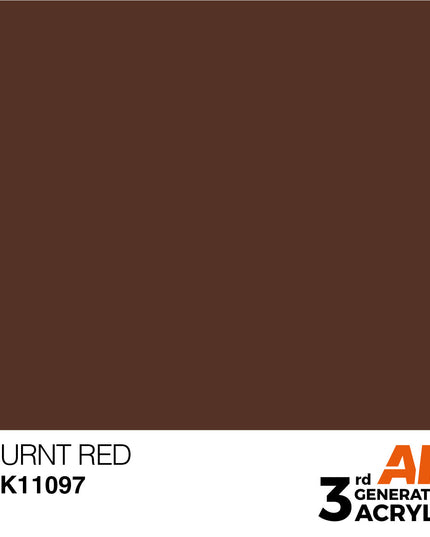 AK ACRYLIC AK11097 Burnt Red 17ml