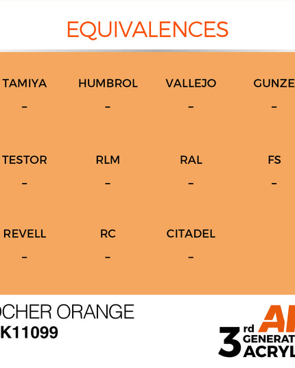 AK ACRYLIC AK11099 Ocher Orange 17ml