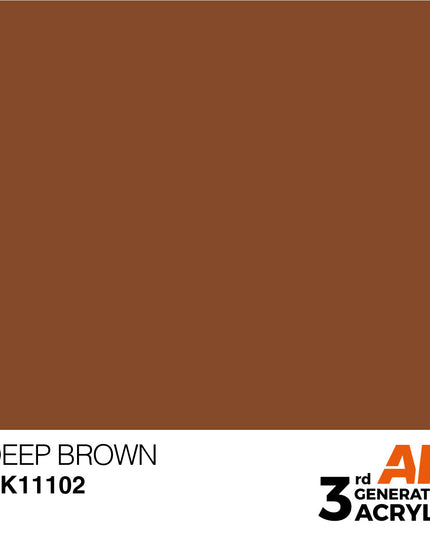 AK ACRYLIC AK11102 Deep Brown 17ml