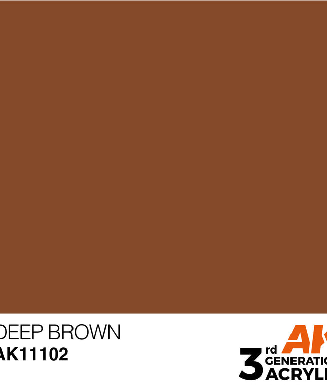 AK ACRYLIC AK11102 Deep Brown 17ml