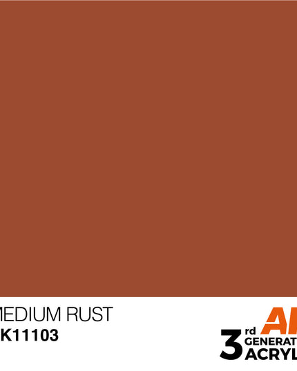 AK ACRYLIC AK11103 Medium Rust 17ml