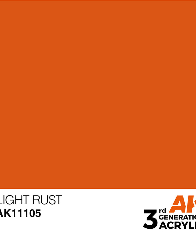 AK ACRYLIC AK11105 Light Rust 17ml