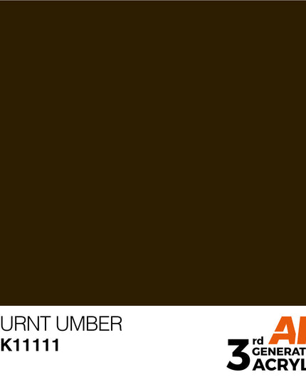AK ACRYLIC AK11111 Burnt Umber 17ml