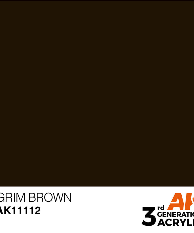 AK ACRYLIC AK11112 Grim Brown 17ml