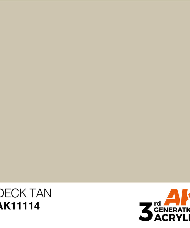 AK ACRYLIC AK11114 Deck Tan 17ml