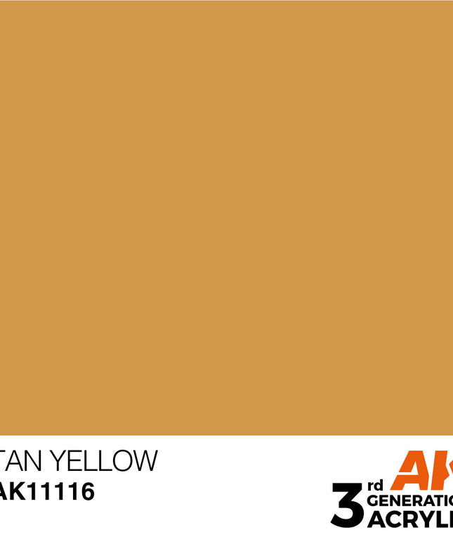 AK ACRYLIC AK11116 Tan Yellow 17ml