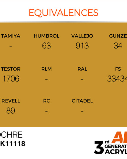 AK ACRYLIC AK11118 Ocher 17ml