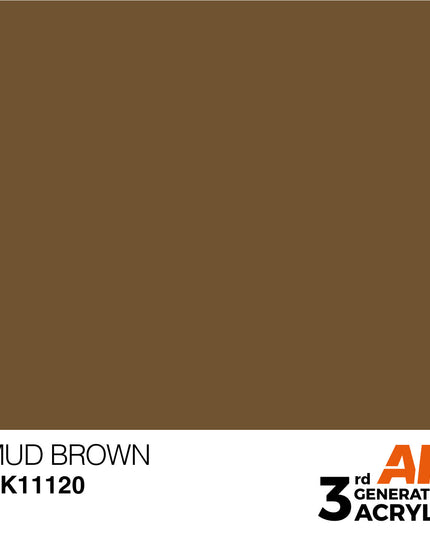 AK ACRYLIC AK11120 Mud Brown 17ml