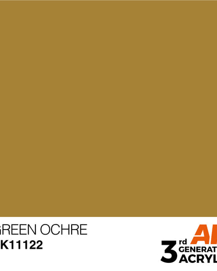 AK ACRYLIC AK11122 Green Ocher 17ml