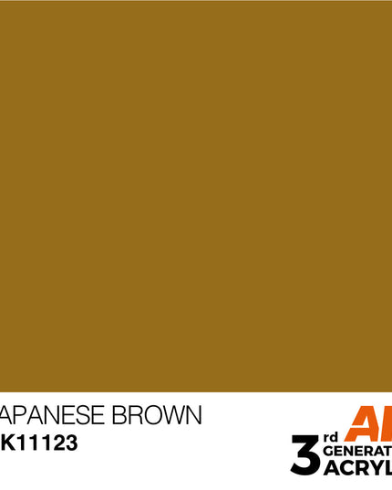 AK ACRYLIC AK11123 Japanese Brown 17ml