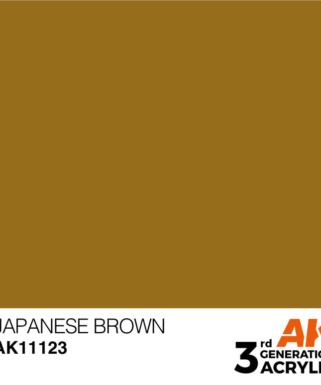 AK ACRYLIC AK11123 Japanese Brown 17ml