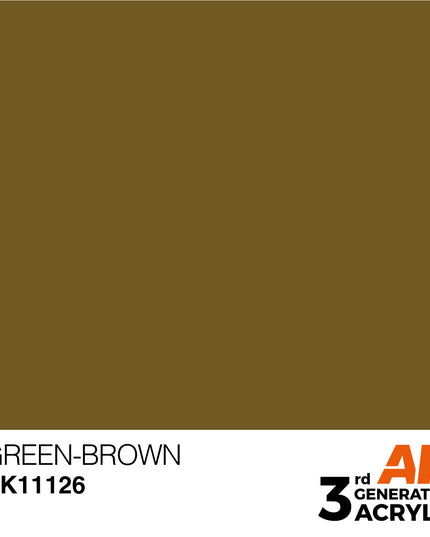 AK ACRYLIC AK11126 Green-Brown 17ml
