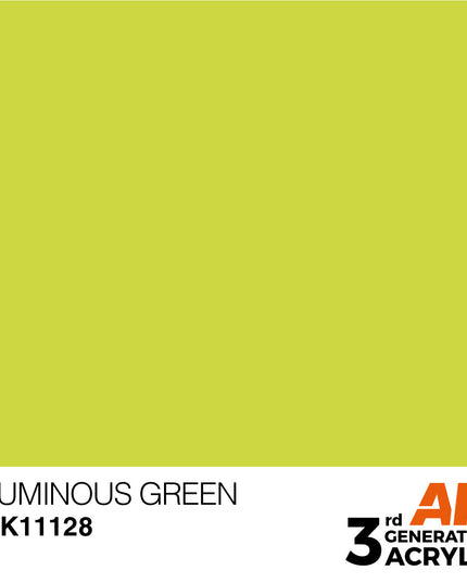AK ACRYLIC AK11128 Luminous Green 17ml