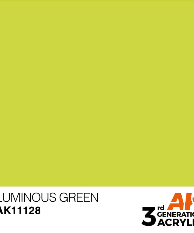 AK ACRYLIC AK11128 Luminous Green 17ml