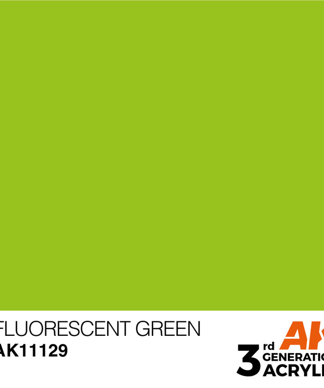 AK ACRYLIC AK11129 Fluorescent Green 17ml