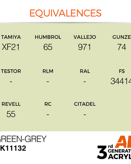 AK ACRYLIC AK11132 Green-Grey 17ml