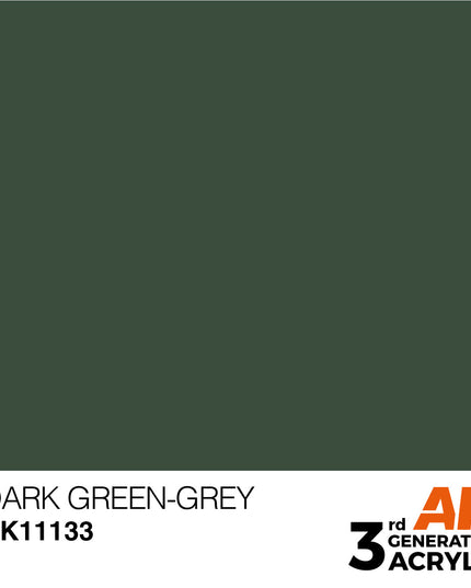 AK ACRYLIC AK11133 Dark Green-Grey 17ml