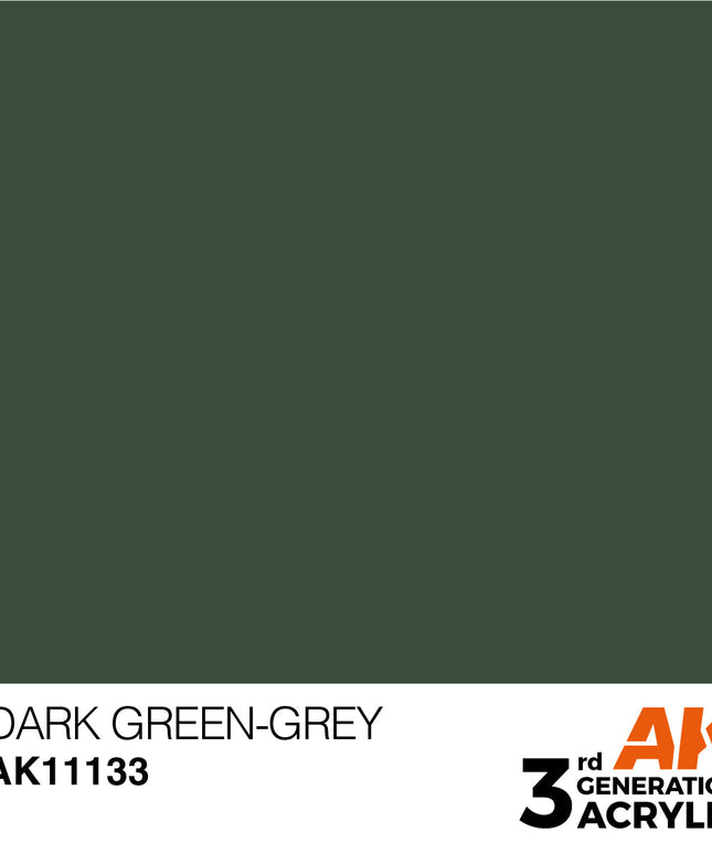 AK ACRYLIC AK11133 Dark Green-Grey 17ml