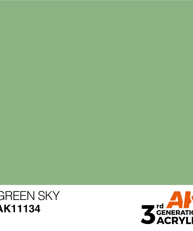 AK ACRYLIC AK11134 Green Sky 17ml