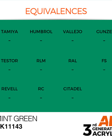 AK ACRYLIC AK11143 Mint Green 17ml