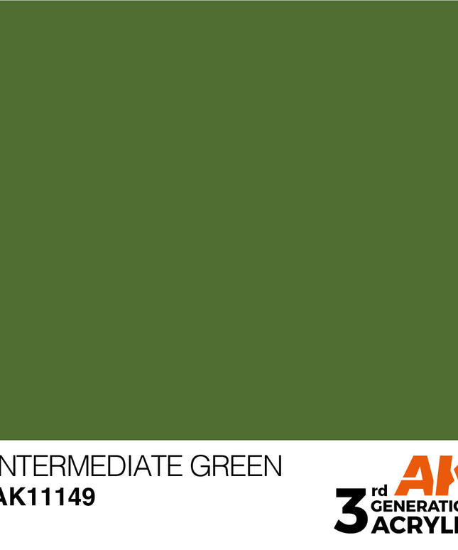 AK ACRYLIC AK11149 INTERMEDIATE GREEN 17ml
