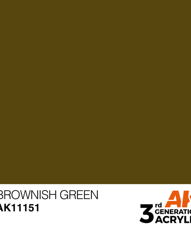 AK ACRYLIC AK11151 Brownish Green 17ml