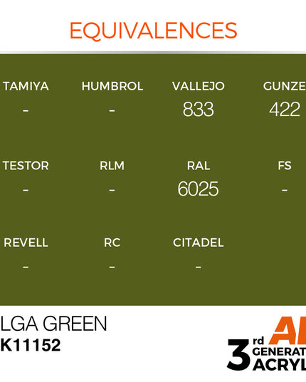 AK ACRYLIC AK11152 Alga Green 17ml