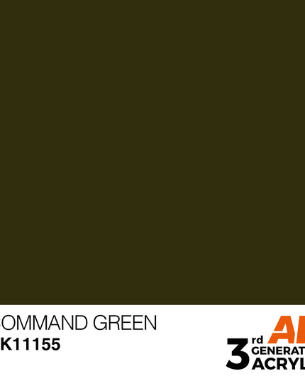 AK ACRYLIC AK11155 Command Green 17ml