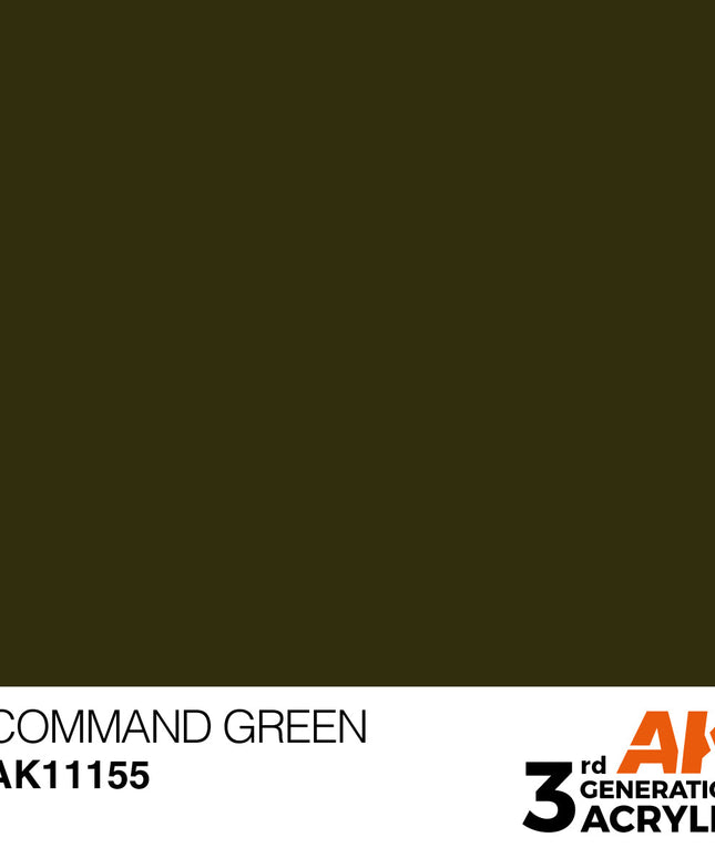 AK ACRYLIC AK11155 Command Green 17ml