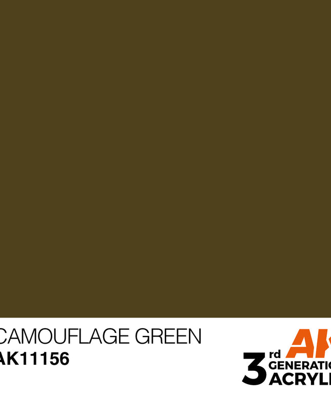 AK ACRYLIC AK11156 Camouflage Green 17ml