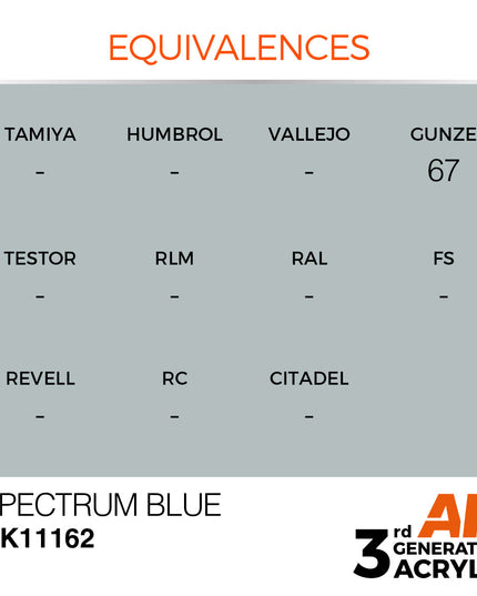 AK ACRYLIC AK11162 Spectrum Blue 17ml