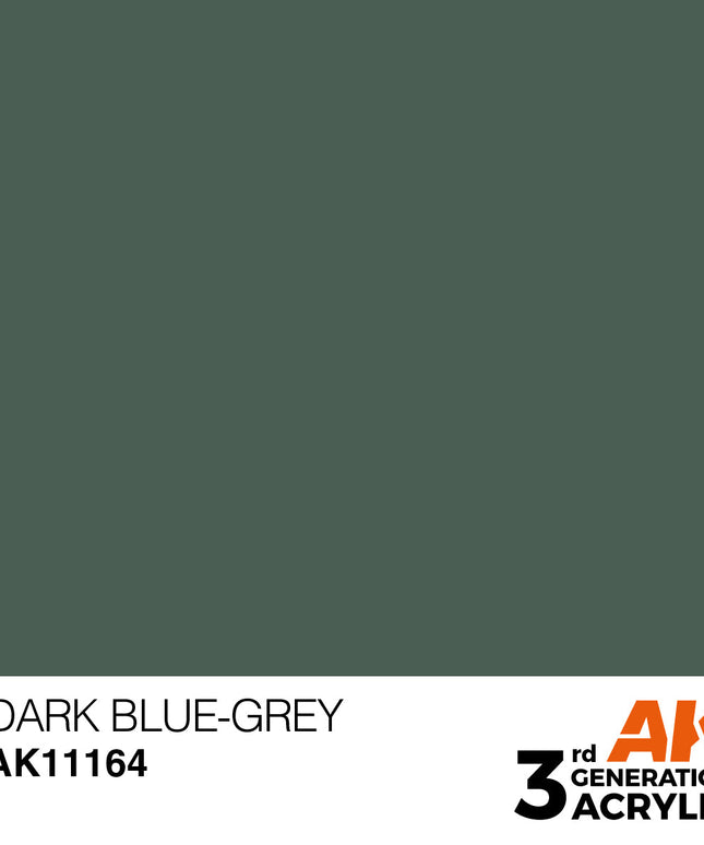 AK ACRYLIC AK11164 Dark Blue-Grey 17ml