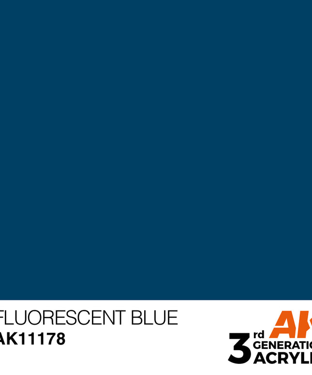AK ACRYLIC AK11178 Fluorescent Blue 17ml
