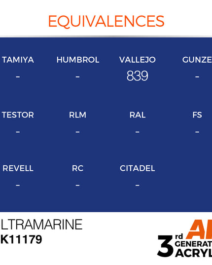 AK ACRYLIC AK11179 Ultramarine 17ml