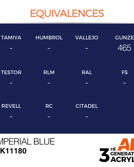 AK ACRYLIC AK11180 Imperial Blue 17ml