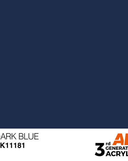 AK ACRYLIC AK11181 Dark Blue 17ml