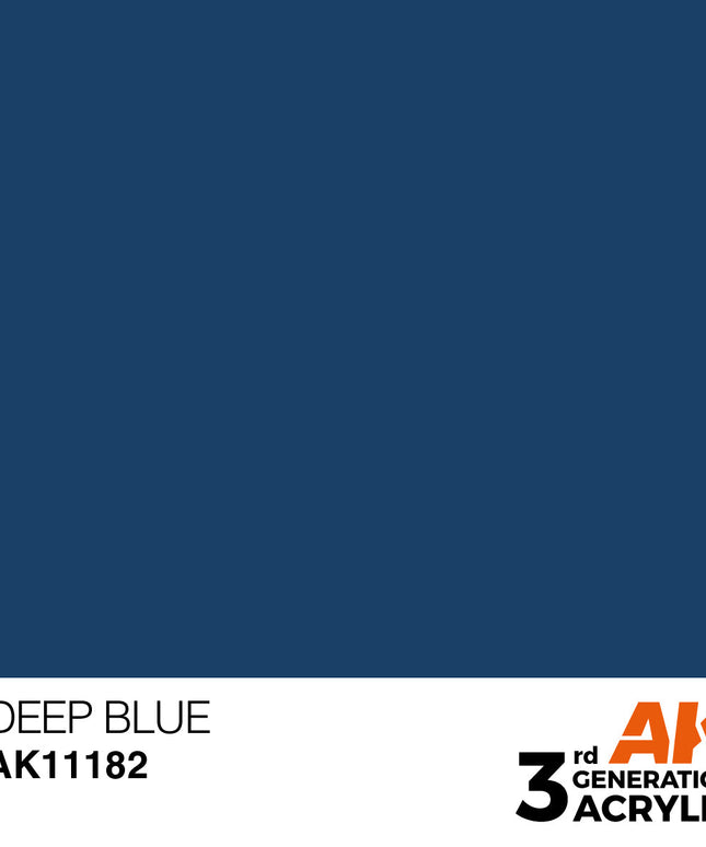 AK ACRYLIC AK11182 Deep Blue intense 17ml