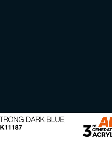 AK ACRYLIC AK11187 Strong Dark Blue 17ml