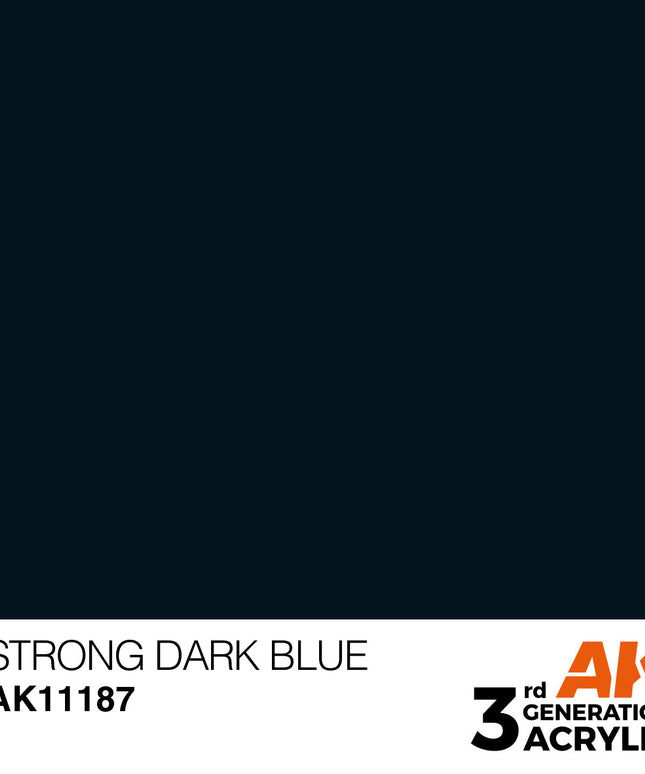 AK ACRYLIC AK11187 Strong Dark Blue 17ml