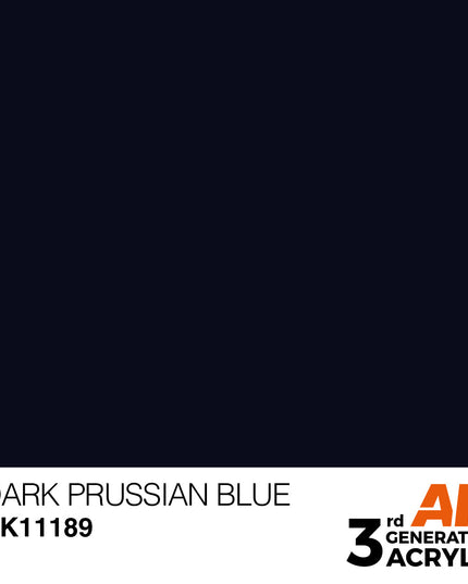 AK ACRYLIC AK11189 Dark Prussian Blue 17ml