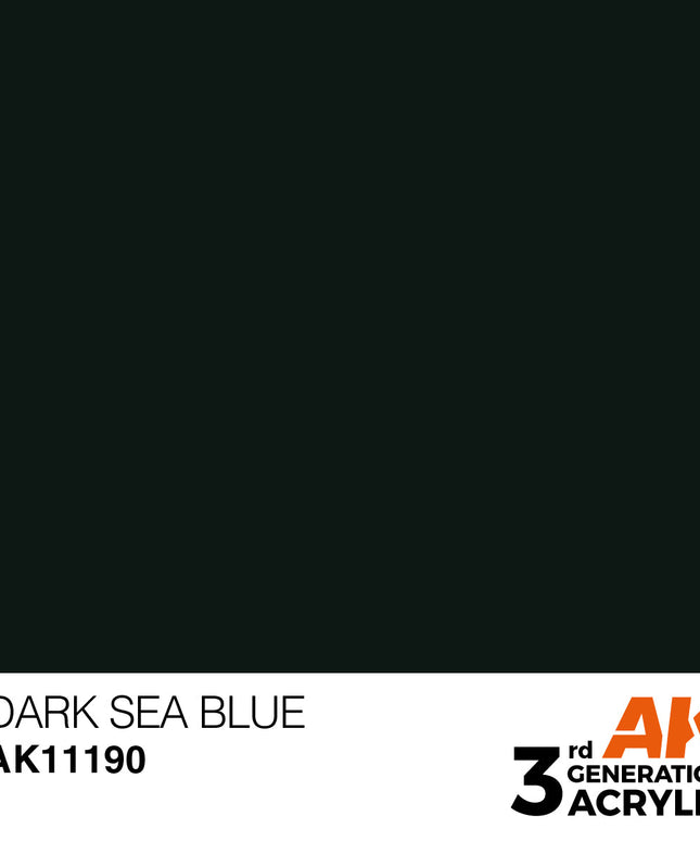 AK ACRYLIC AK11190 Dark Sea Blue 17ml