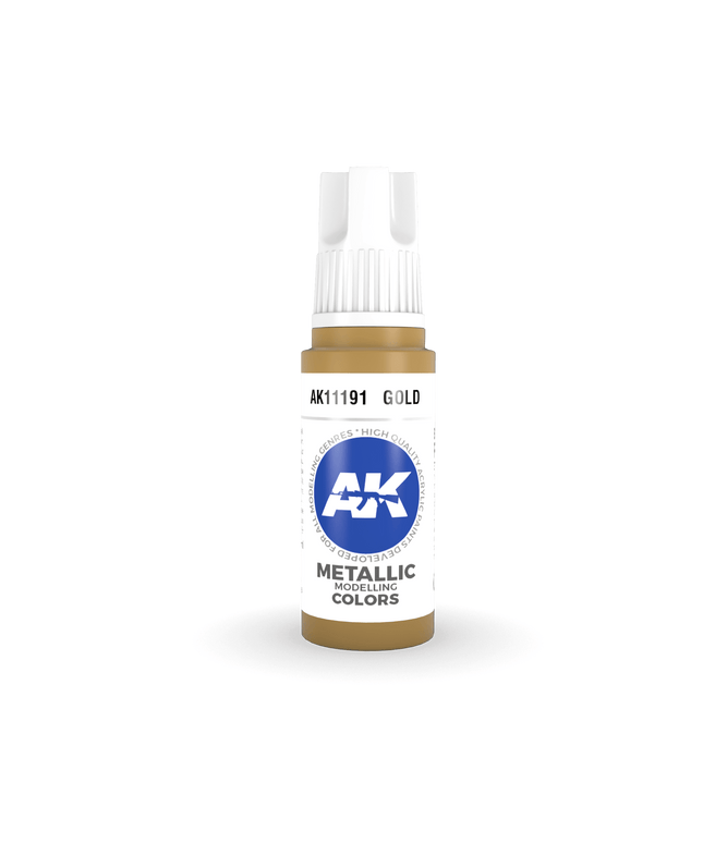 AK ACRYLIC AK11191 Gold Metallic 17ml